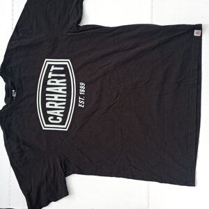 Carhartt Large XL Tall Loose Fit Short-Sleeve Logo Graphic T-Shirt Work Wear